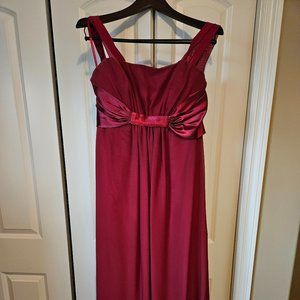Red formal dress